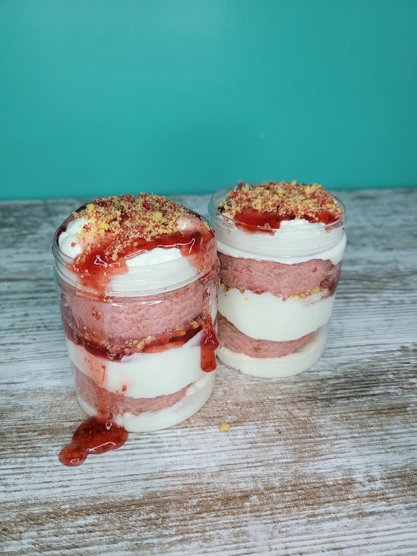 Strawberry Crunch Cake Jar
